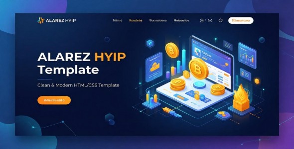 ALAREZ – HYIP Website Template in HTML & CSS