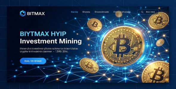 BITMAX - HYIP Investment Website Template Design