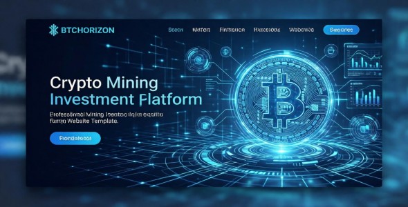 BTCHORIZON - Crypto Mining Website Theme (HTM