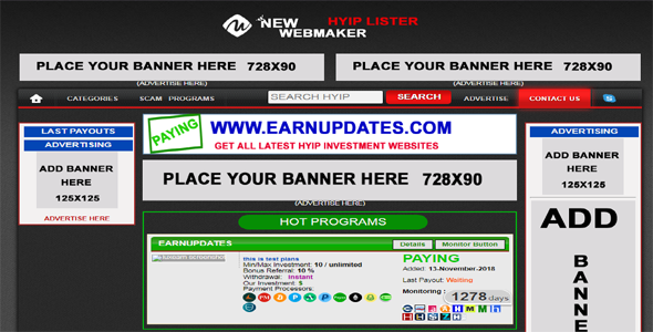 Hyip Monitor Script allhyipmonitor Lister scripts