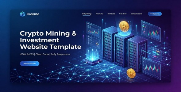 COIN LETO – Crypto Mining Website Theme in HTML & CSS