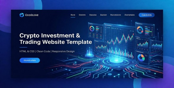 Crypto Investment & Trading Website Template in HTML & CSS