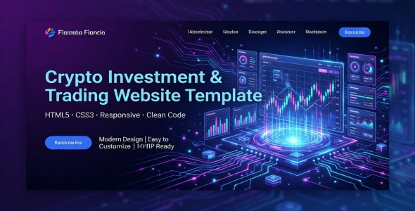 Crypto Trading & Investment Website Template Built with HTML and CSS
