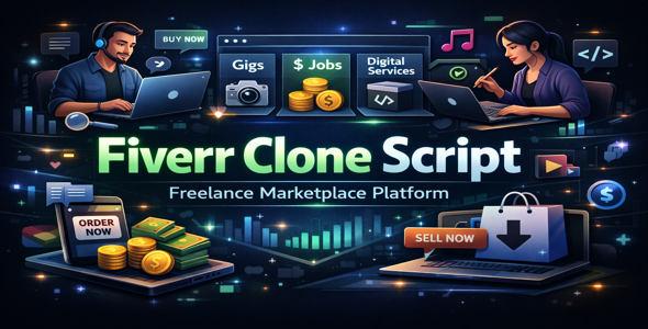 Launch your own Fiverr-style website or any freelancing marketplace easily using