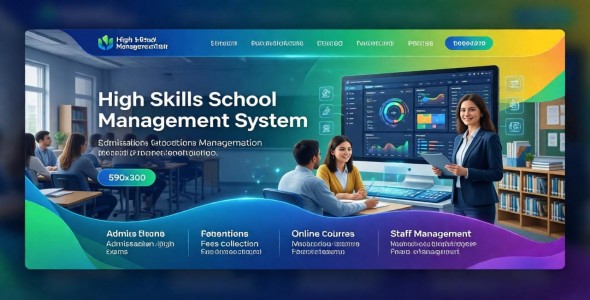 High Skills School Management – Manage students, teachers, and exams easily.