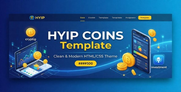 HYIP COINS – HYIP Investment Website HTML Theme