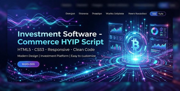 Investment Software E-commerce HYIP Script | Modern Investment Platform