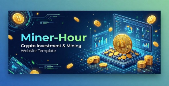 Miner-Hour | Crypto Mining HTML & CSS Template
