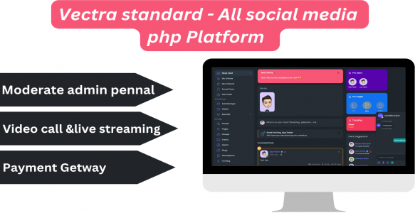 Vectra standard - All social media php Platform  