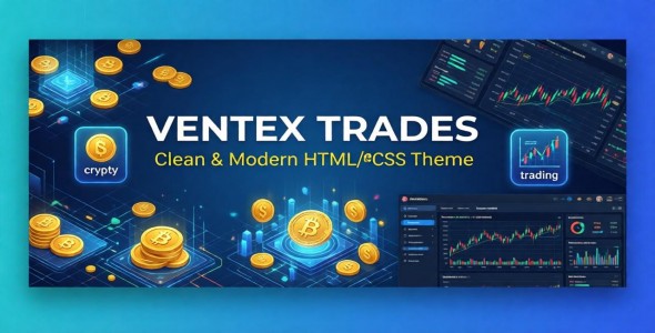 VERTEX TRADES – Modern Crypto Trading HTML/CSS Theme