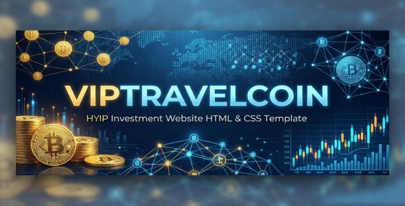VIPTRAVELCOIN | HYIP Investment Website HTML & CSS
